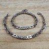 RVS Koningsarmband met Kruisdetails -Armband 16 en 19 cm Handgemaakt