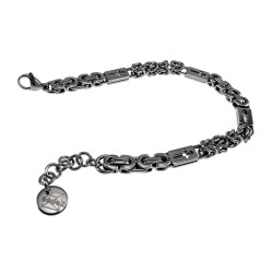 RVS Koningsarmband met Kruisdetails -Armband 16 en 19 cm Handgemaakt