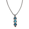 RVS Schakelhanger met Turquoise Kristallen Kristallen Handgemaakt