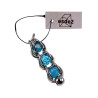RVS Schakelhanger met Turquoise Kristallen Kristallen Handgemaakt