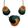 Exclusieve Gehaakte Damesketting met Keltische Knoop en Epidootsteen