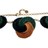 Exclusieve Gehaakte Damesketting met Keltische Knoop en Epidootsteen