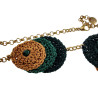 Exclusieve Gehaakte Damesketting met Keltische Knoop en Epidootsteen