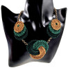 Exclusieve Gehaakte Damesketting met Keltische Knoop en Epidootsteen