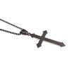 RVS Jasseron Ketting + Bicolor Kruishanger en Onze Vader Gebed