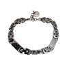 Premium RVS Koningsschakel Armband met Grieks Design - 16 tot 19 cm