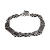 Premium RVS Koningsschakel Armband met Grieks Design - 16 tot 19 cm
