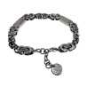 Premium RVS Koningsschakel Armband met Grieks Design - 16 tot 19 cm
