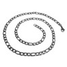 Unisex Figaro Ketting 5 mm - Roestvrijstalen - Schakelketting - 50 cm