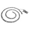 Unisex Figaro Ketting 5 mm - Roestvrijstalen - Schakelketting - 50 cm