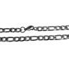 Unisex Figaro Ketting 5 mm - Roestvrijstalen - Schakelketting - 50 cm