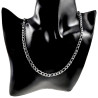 Unisex Figaro Ketting 5 mm - Roestvrijstalen - Schakelketting - 50 cm