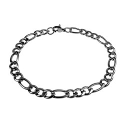 Stijlvolle RVS Figaro Amband Unisex 6 mm Schakelarmband Polsen 19 cm