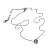 esde2 Dames Ketting L316 RVS met Zirkonia Hanger Verstelbaar 36-43 cm