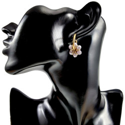 ∅20mm x 2mm Dames Oorringen met Paarse Kristallen - Vergulde RVS