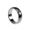 RVS Vriendschapsring met Zirkonia en Golvend Design Unisex 6 mm Breed