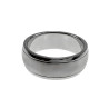 RVS Vriendschapsring met Golvend Design Unisex 8 mm Breed Trouwring