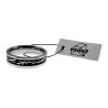 RVS Ring met Salamanderdesign en Zwarte PVD-coating - 6 mm Breed