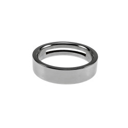 Unisex Vriendschapsring met Open Groef - Gepolijst RVS - 5 mm Breed