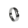 Unisex Vriendschapsring met Open Groef - Gepolijst RVS - 5 mm Breed