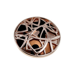 Magnetische Broche Dames - Sjaalhouder Roségoud en Luipaardprint