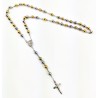 (8mm) Zilverkleur-Goudkleur Roestvrijstalen Rozenkrans Ketting