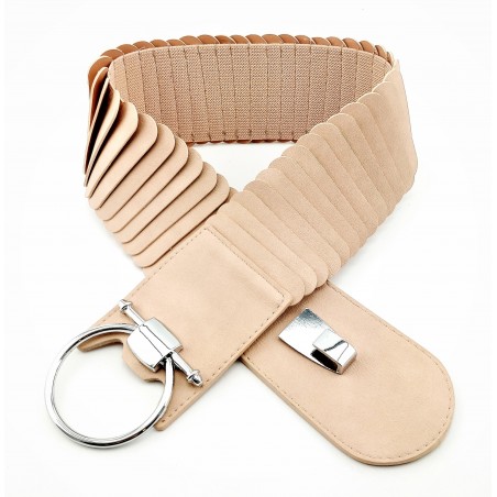 Brede Lichtroze Elastische Riem