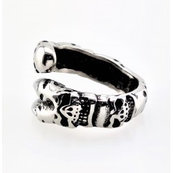 Roestvrij Stalen Biker Skeleton Ring