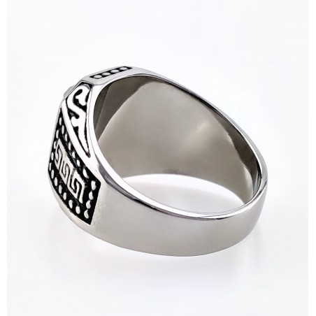 Roestvrij Stalen Ring met Onyx Steen